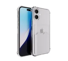 ShieldCase® TPU Hülle mit Kartenfach iPhone 16 Plus (Transparent) ShieldCase® TPU Hülle mit Kartenfach iPhone 16 Plus (Transparent)