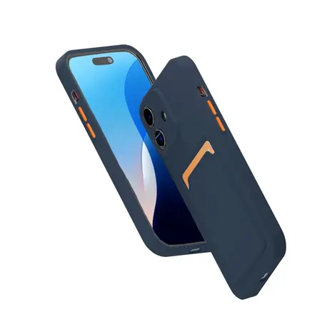 ShieldCase® ShieldCase Back Cover mit Kartenfach iPhone 16 Plus (Dunkelblau) ShieldCase® ShieldCase Back Cover mit Kartenfach iPhone 16 Plus (Dunkelblau)