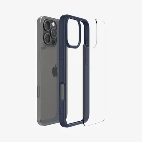 Spigen Spigen iPhone 16 Pro Ultra Hybrid Hülle (Dunkelblau) Spigen Spigen iPhone 16 Pro Ultra Hybrid Hülle (Dunkelblau)