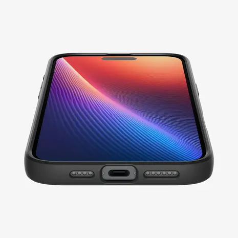 Spigen Spigen iPhone 16 Liquid Air Hülle (Mattschwarz) Spigen Spigen iPhone 16 Liquid Air Hülle (Mattschwarz)