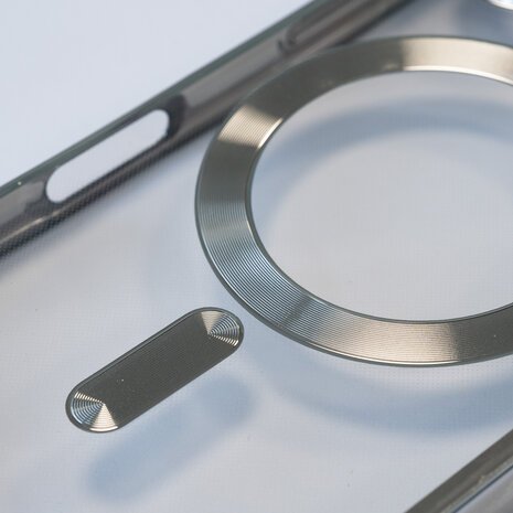 Coverzs Coverzs MagSafe Hülle mit Kameraschutz iPhone 16 Pro (Silber)