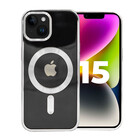 ShieldCase® ShieldCase iPhone 15 MagSafe Hülle mit Kamera-Stoßfänger (Silber)