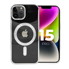 ShieldCase® ShieldCase iPhone 15 Pro Max MagSafe Hülle mit Stoßstange (Silber)