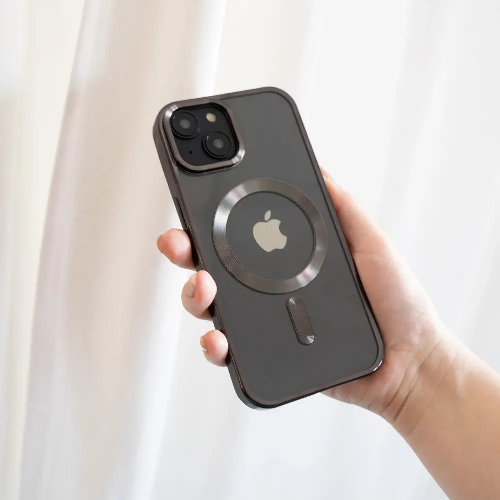 ShieldCase® ShieldCase iPhone 15 Pro MagSafe Hülle mit Kamera-Stoßfänger (Schwarz)