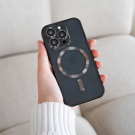 Coverzs Coverzs iPhone 14 Pro Max Magsafe Hülle mit Kameraschutz (Silber)