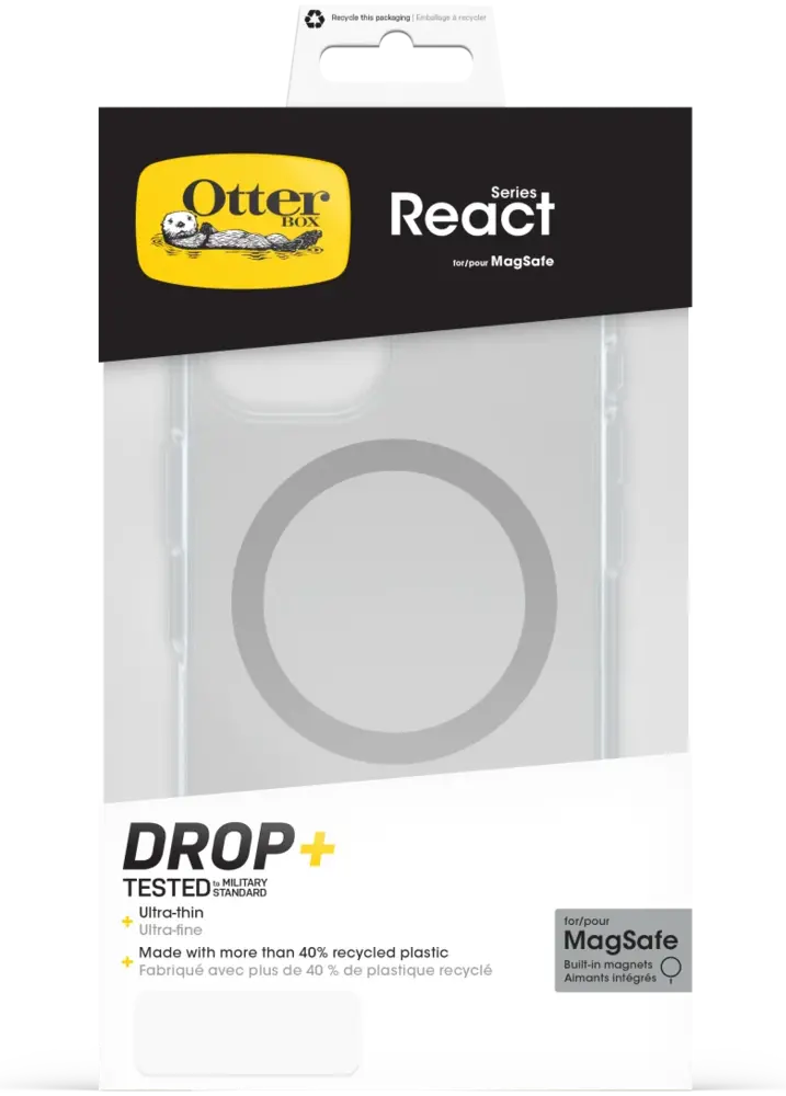 Otterbox OtterBox iPhone 16 React MagSafe Hülle (Transparent) Otterbox OtterBox iPhone 16 React MagSafe Hülle (Transparent)