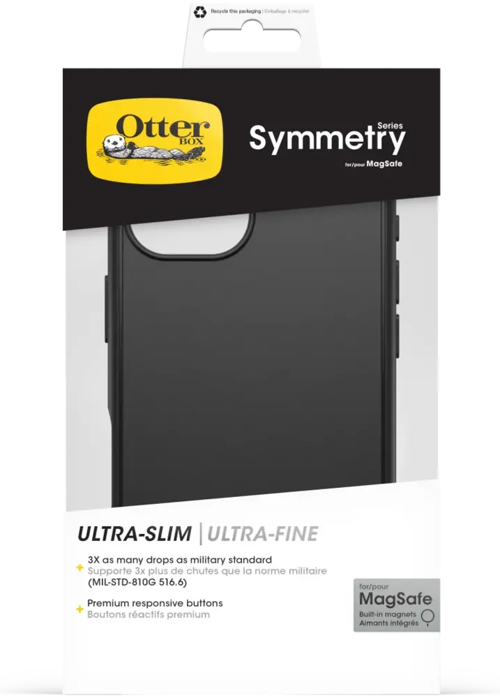 Otterbox OtterBox iPhone 16 Symmetry MagSafe Hülle (Schwarz) Otterbox OtterBox iPhone 16 Symmetry MagSafe Hülle (Schwarz)
