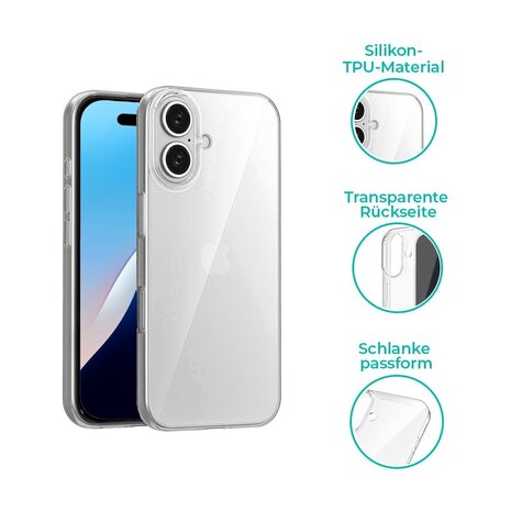 ShieldCase® ShieldCase Ultra Thin Case iPhone 16 (Transparent) ShieldCase® ShieldCase Ultra Thin Case iPhone 16 (Transparent)