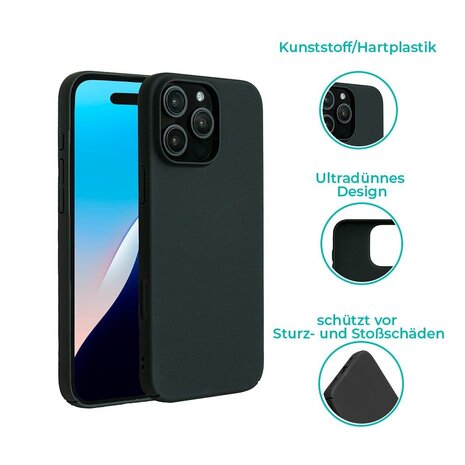 ShieldCase® ShieldCase Ultra Thin Case iPhone 16 Pro Max (Schwarz)