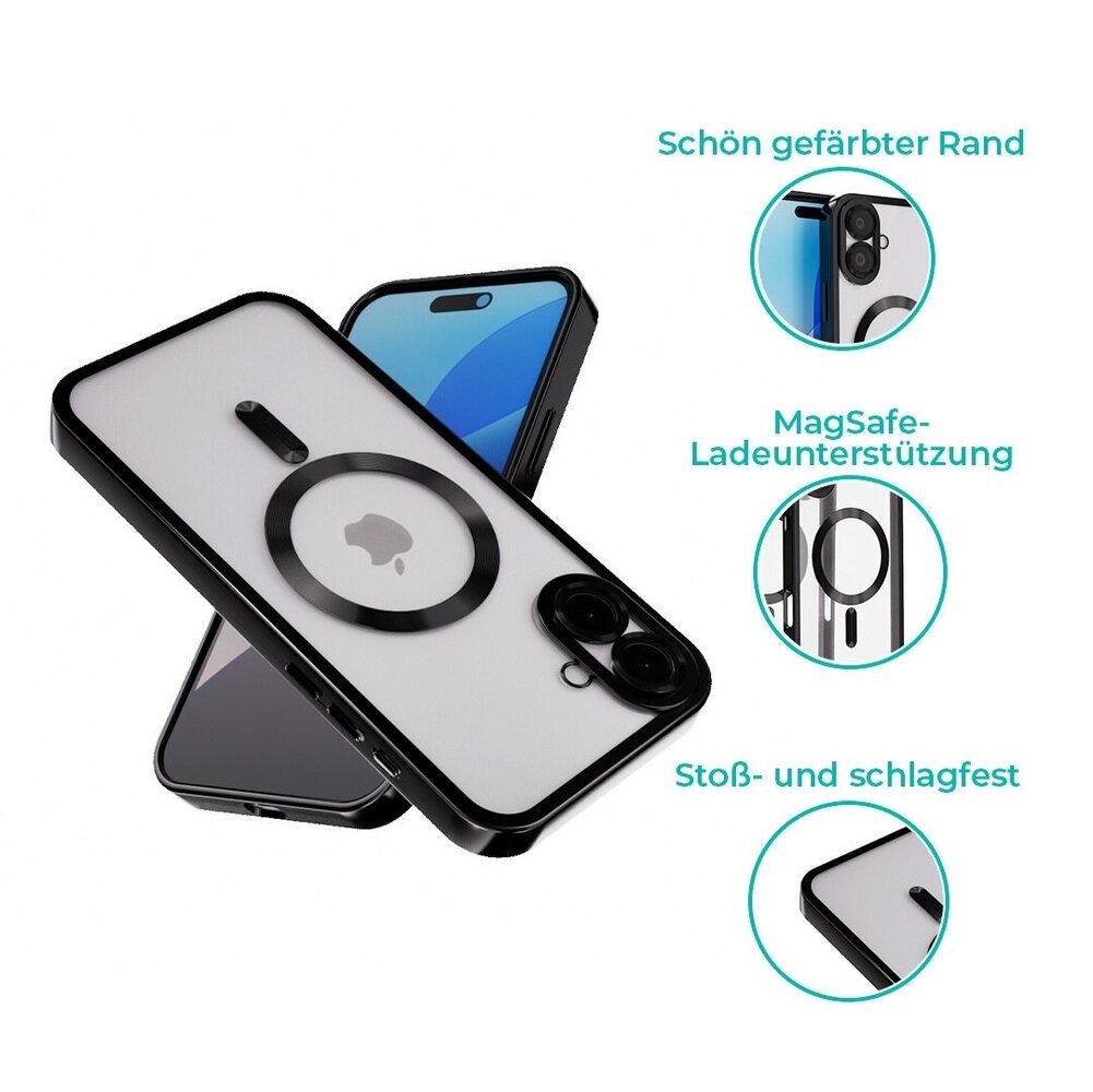 Coverzs Coverzs MagSafe Hülle mit Kameraschutz iPhone 16 (Schwarz) Coverzs Coverzs MagSafe Hülle mit Kameraschutz iPhone 16 (Schwarz)