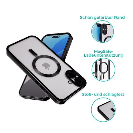 Coverzs Coverzs MagSafe Hülle mit Kameraschutz iPhone 16 (Schwarz) Coverzs Coverzs MagSafe Hülle mit Kameraschutz iPhone 16 (Schwarz)