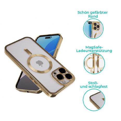 Coverzs Coverzs MagSafe Hülle mit Kameraschutz iPhone 16 Pro Max (Gold) Coverzs Coverzs MagSafe Hülle mit Kameraschutz iPhone 16 Pro Max (Gold)