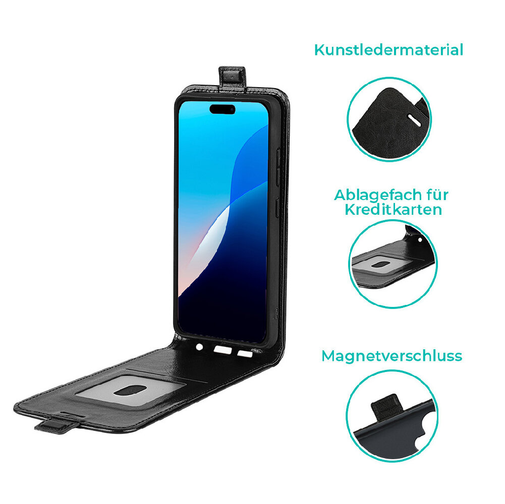 ShieldCase® ShieldCase Flip Case iPhone 16 (Schwarz) ShieldCase® ShieldCase Flip Case iPhone 16 (Schwarz)