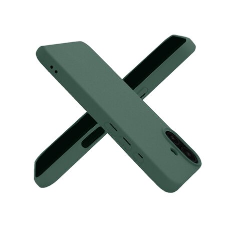 ShieldCase® ShieldCase Silikon Hülle iPhone 16 (Dunkelgrün)