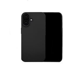 Coverzs Solid Silikon Hülle iPhone 16  (Schwarz)