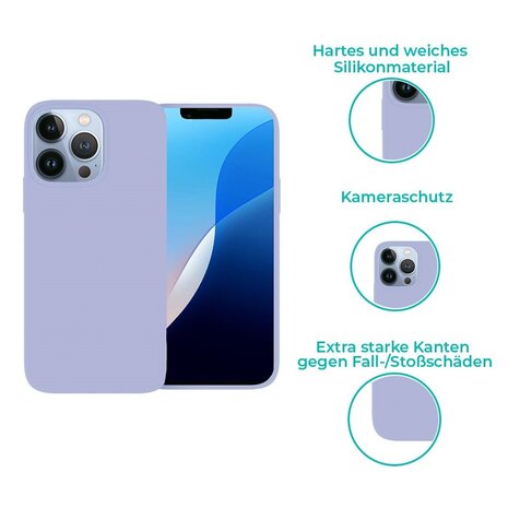 Ceezs Ceezs Hülle Silikon iPhone 16 Pro Max (Lila) Ceezs Ceezs Hülle Silikon iPhone 16 Pro Max (Lila)
