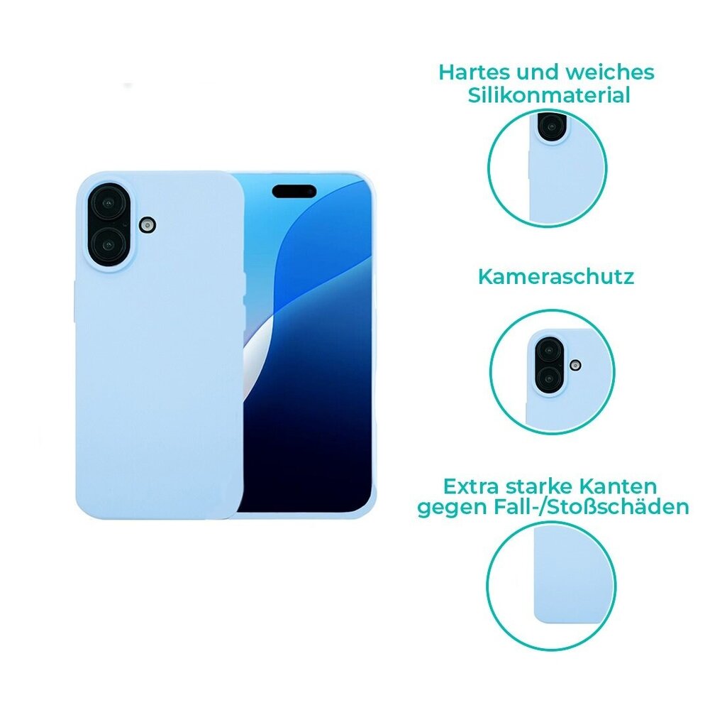 Ceezs Ceezs Hülle Silikon iPhone 16 (Lila) Ceezs Ceezs Hülle Silikon iPhone 16 (Lila)