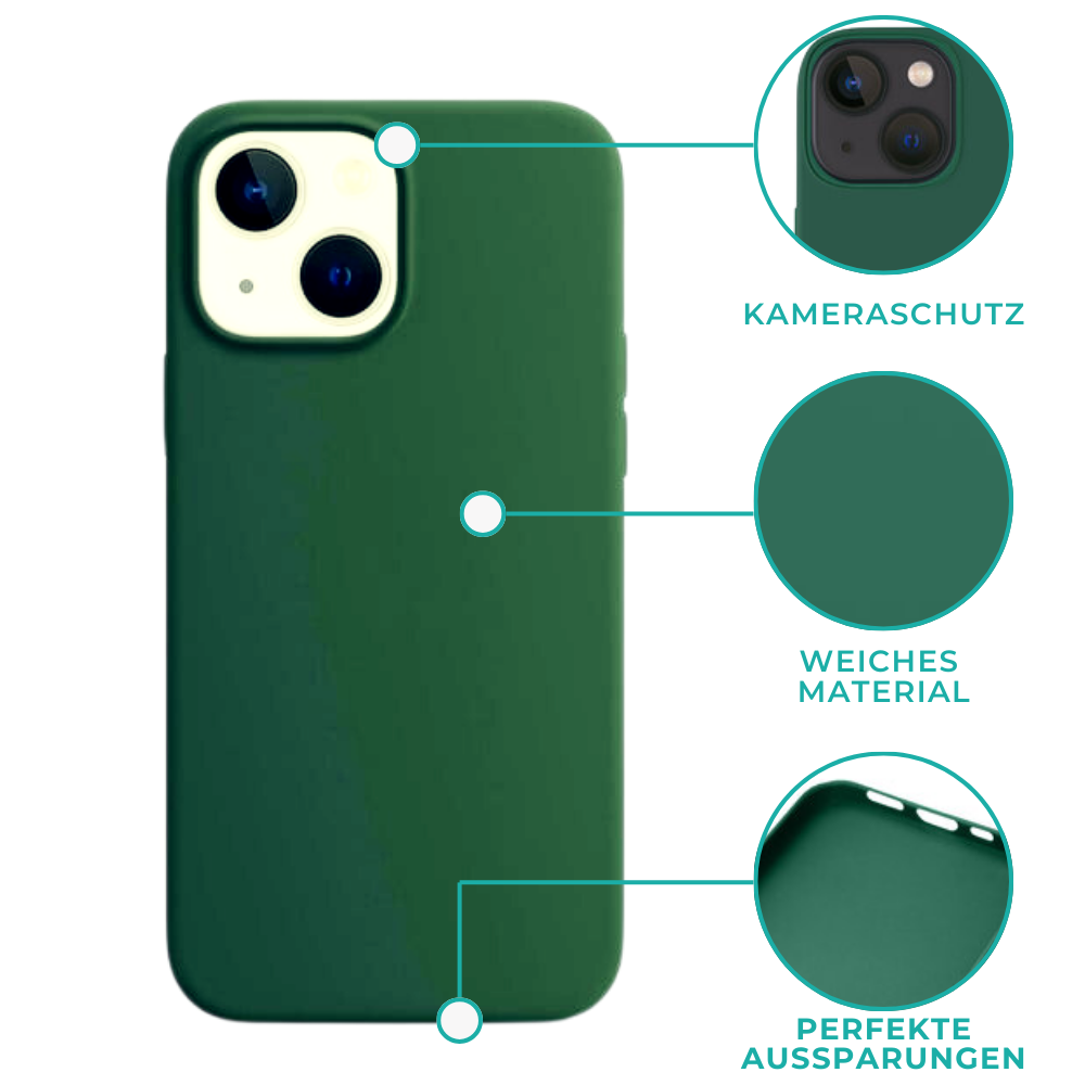 Ceezs Ceezs iPhone 15 Hülle Silikon (Dunkelgrün) Ceezs Ceezs iPhone 15 Hülle Silikon (Dunkelgrün)