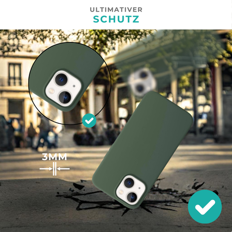 Ceezs Ceezs iPhone 15 Hülle Silikon (Dunkelgrün) Ceezs Ceezs iPhone 15 Hülle Silikon (Dunkelgrün)