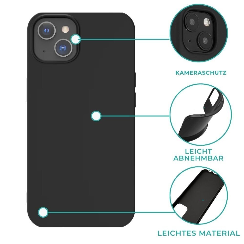 Ceezs Ceezs iPhone 13 Mini Hülle Silikon Schwarz Ceezs Ceezs iPhone 13 Mini Hülle Silikon Schwarz