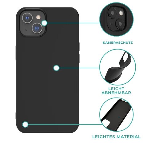 Ceezs Ceezs iPhone 15 Hülle Silikon (Schwarz) Ceezs Ceezs iPhone 15 Hülle Silikon (Schwarz)