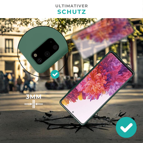 ShieldCase® Shieldcase Samsung Galaxy S20 FE Hülle Silikon (dunkelgrün) ShieldCase® Shieldcase Samsung Galaxy S20 FE Hülle Silikon (dunkelgrün)