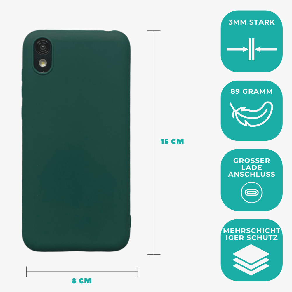 ShieldCase® ShieldCase iPhone X / Xs  Hülle Silikon (grün)