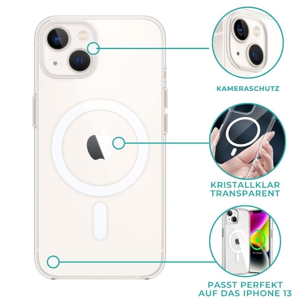 ShieldCase® ShieldCase iPhone 13 Transparente Hülle Magsafe kompatibel ShieldCase® ShieldCase iPhone 13 Transparente Hülle Magsafe kompatibel