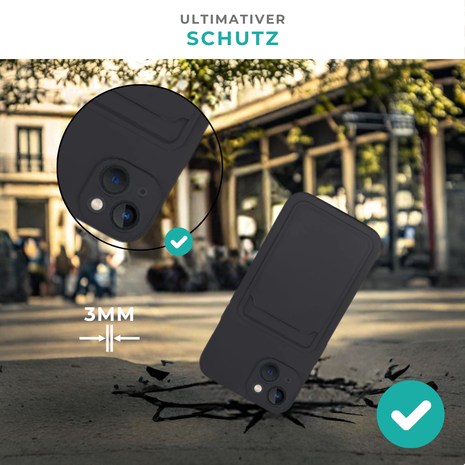 ShieldCase® ShieldCase iPhone 13 Silikonhülle mit Kartenhalter (Dunkelblau) ShieldCase® ShieldCase iPhone 13 Silikonhülle mit Kartenhalter (Dunkelblau)