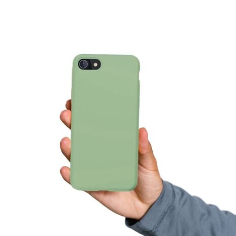ShieldCase® Shieldcase Silikonhülle iPhone SE 2022 (Hellgrün)