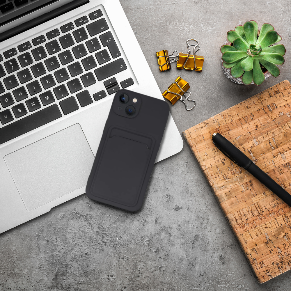 ShieldCase® ShieldCase iPhone 13 Silikonhülle mit Kartenhalter (Dunkelblau) ShieldCase® ShieldCase iPhone 13 Silikonhülle mit Kartenhalter (Dunkelblau)