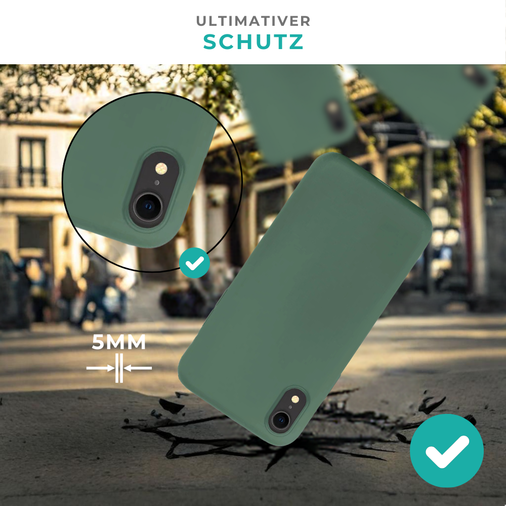 Coverzs Coverzs Luxus Liquid Silikon Case iPhone X / Xs (Kieferngrün) Coverzs Coverzs Luxus Liquid Silikon Case iPhone X / Xs (Kieferngrün)