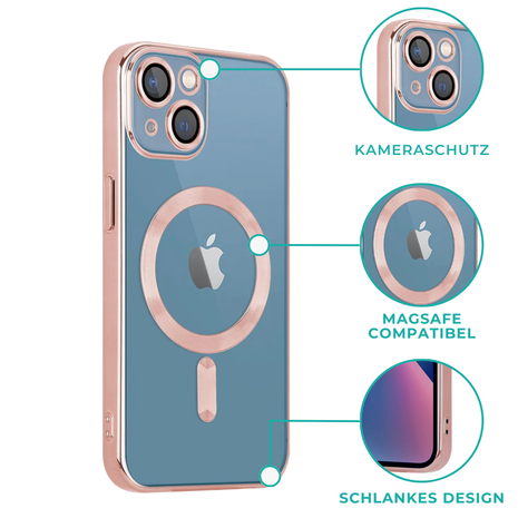 Coverzs Coverzs iPhone 11 Magsafe Hülle mit Kameraschutz (Pink)