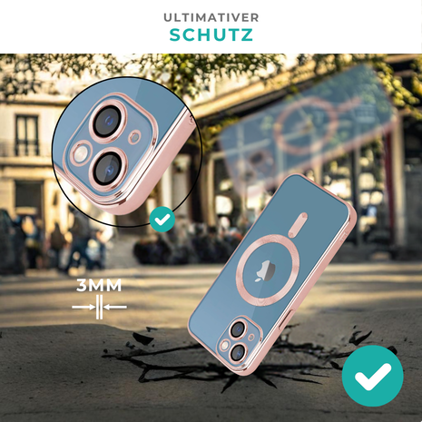 Coverzs Coverzs iPhone 11 Magsafe Hülle mit Kameraschutz (Pink)