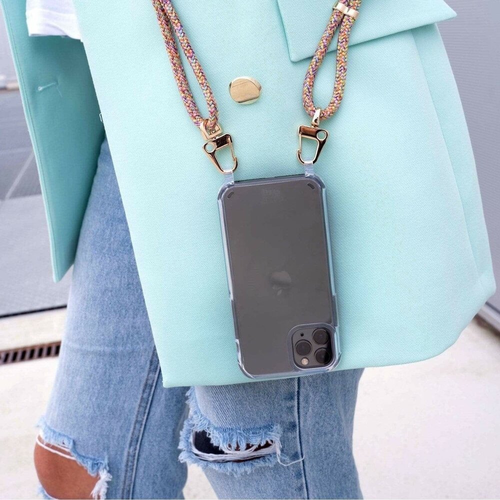 xoxo Wildhearts xoxo Wildhearts iPhone 16 Plus Transparenter Hülle mit Kord Rainbow Vibes xoxo Wildhearts xoxo Wildhearts iPhone 16 Plus Transparenter Hülle mit Kord Rainbow Vibes