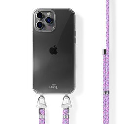 xoxo Wildhearts iPhone 16 Pro Max Transparenter Hülle mit Kord Lila xoxo Wildhearts iPhone 16 Pro Max Transparenter Hülle mit Kord Lila