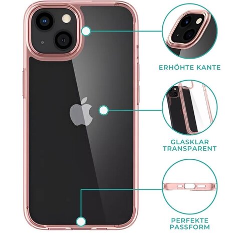 ShieldCase® ShieldCase Metallic Bumper Hülle iPhone 13 Pro (Rosa) ShieldCase® ShieldCase Metallic Bumper Hülle iPhone 13 Pro (Rosa)