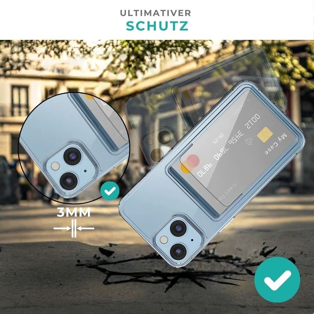 ShieldCase® ShieldCase iPhone 15 Shockhülle mit Kartenfach (Transparent) ShieldCase® ShieldCase iPhone 15 Shockhülle mit Kartenfach (Transparent)