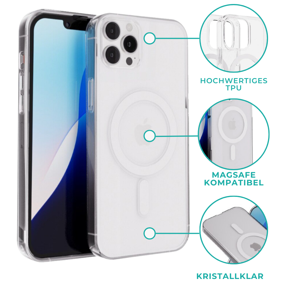 ShieldCase® ShieldCase iPhone 15 Pro Silikon Hülle mit MagSafe (Transparent) ShieldCase® ShieldCase iPhone 15 Pro Silikon Hülle mit MagSafe (Transparent)