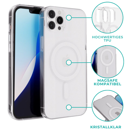 ShieldCase® ShieldCase iPhone 15 Pro Silikon Hülle mit MagSafe (Transparent) ShieldCase® ShieldCase iPhone 15 Pro Silikon Hülle mit MagSafe (Transparent)