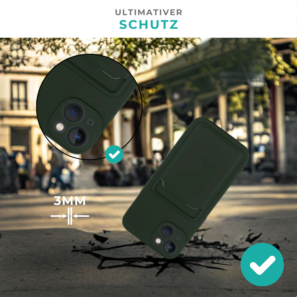 ShieldCase® ShieldCase iPhone 12 Pro Silikonhülle mit Kartenfach (Dunkelgrün) ShieldCase® ShieldCase iPhone 12 Pro Silikonhülle mit Kartenfach (Dunkelgrün)