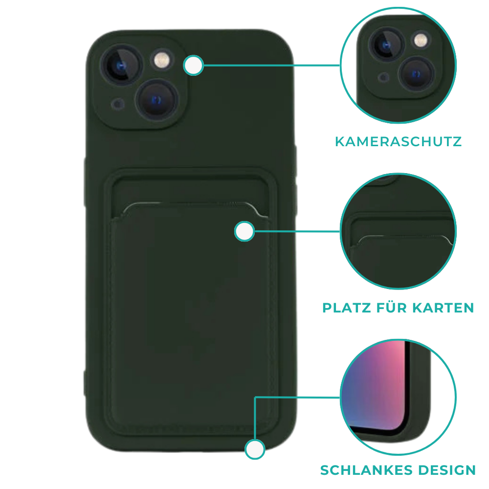 ShieldCase® ShieldCase iPhone 11 Pro Silikonhülle mit Kartenfach (Dunkelgrün) ShieldCase® ShieldCase iPhone 11 Pro Silikonhülle mit Kartenfach (Dunkelgrün)