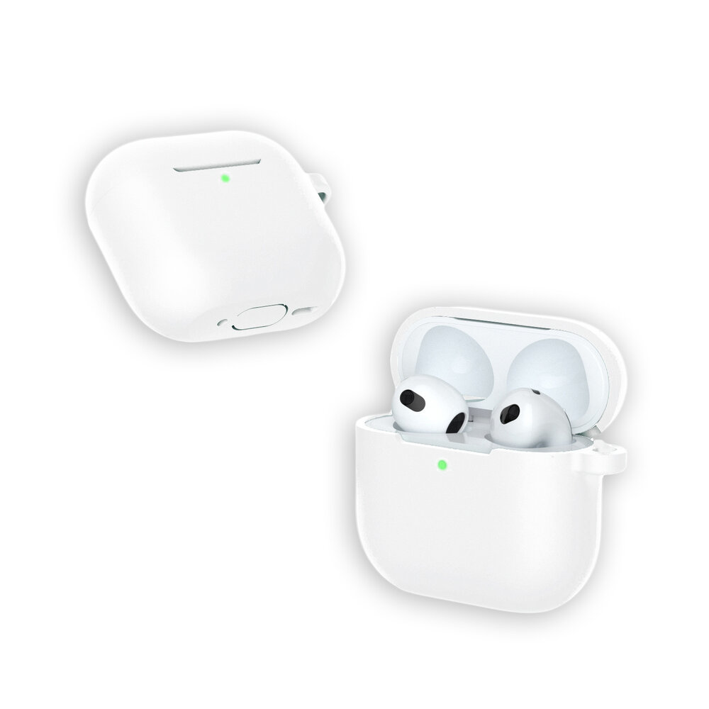 ShieldCase® ShieldCase Airpods 4 Silikonhülle mit Kord (Weiß) ShieldCase® ShieldCase Airpods 4 Silikonhülle mit Kord (Weiß)