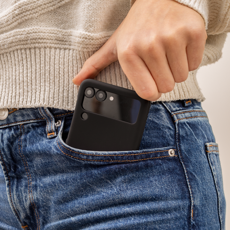 ShieldCase® ShieldCase Samsung Galaxy Z Flip 4 Ultradünne Hülle (Schwarz)