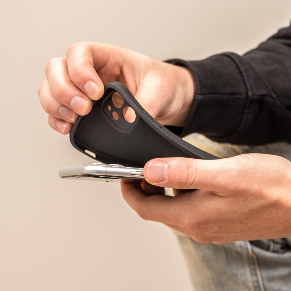 ShieldCase® ShieldCase iPhone X / Xs quadratische Silikonhülle (schwarz)