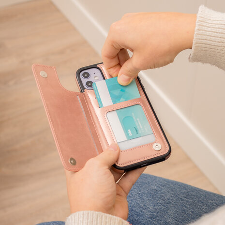 ShieldCase® ShieldCase iPhone 12 Pro Max Wallet Case (rosa)