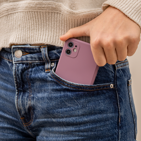 ShieldCase® ShieldCase iPhone 11 quadratische Silikonhülle (Lila Traube)