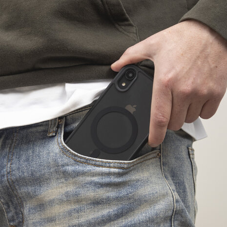 ShieldCase® ShieldCase iPhone 14 Pro Magsafe Hülle Transparenter farbiger Rand (Schwarz) ShieldCase® ShieldCase iPhone 14 Pro Magsafe Hülle Transparenter farbiger Rand (Schwarz)