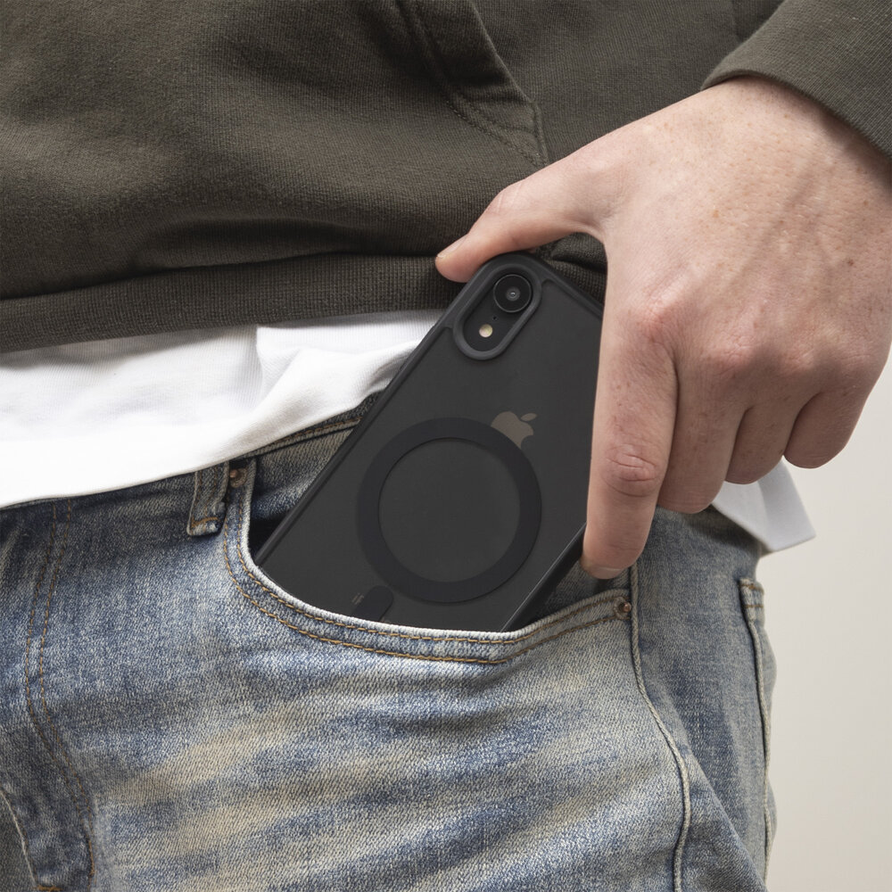 ShieldCase® ShieldCase iPhone 14 Plus Magsafe Hülle Transparenter farbiger Rand (Schwarz) ShieldCase® ShieldCase iPhone 14 Plus Magsafe Hülle Transparenter farbiger Rand (Schwarz)