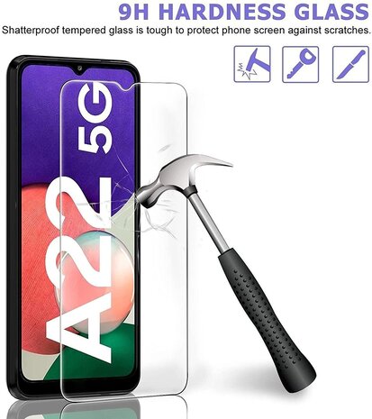 ShieldCase® ShieldCase Displayschutz Panzerglas Samsung Galaxy A22
